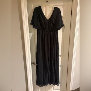 Amazon Black Flowing Maxi Dress